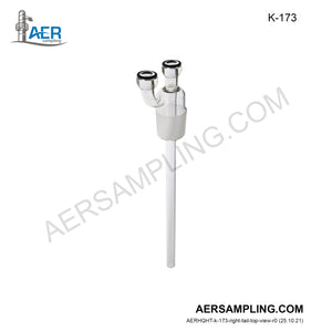 Aer Sampling product image K-173 plain impinger insert kit viewed from right tail top