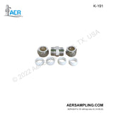 Aer Sampling product image K-191 16mm nozzle fittings kit viewed from left top