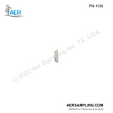 Aer Sampling product image PN-1106 1/4 inch PTFE Back Ferrule viewed from left
