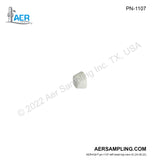 Aer Sampling product image PN-1107 1/4 inch PTFE Front Ferrule viewed from left head top