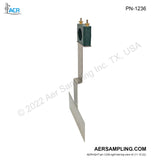 Aer Sampling product image PN-1236 USEPA Method 7 Probe Clamp Assembly viewed from right tail top