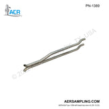 Aer Sampling product image PN-1389 Pitot Tube Tip, S-type, Extended 302 Offset viewed from left head top