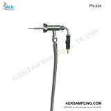 Aer Sampling product image PN-334 flexible unheated sampling line viewed from left head