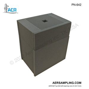 Aer Sampling product image PN-642 PU Foam for 2L Round Bottom Flask viewed from left head top