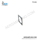 Aer Sampling product image PN-664 filter holder bracket 3-inch aluminum viewed from left head top