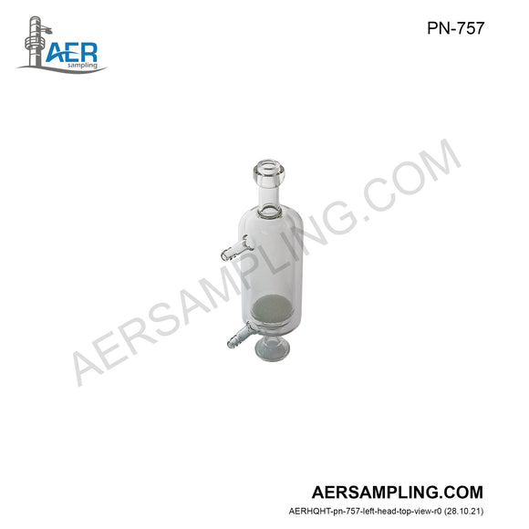 Aer Sampling product image PN-757 resin trap viewed from left head top