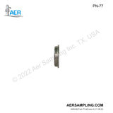 Aer Sampling product image PN-77 3/8 inch SUS Back Ferrule viewed from left