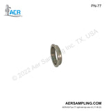 Aer Sampling product image PN-77 3/8 inch SUS Back Ferrule viewed from right tail top