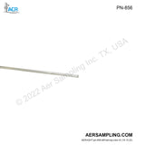 Aer Sampling product image PN-856 Glass Probe Liner with Cup viewed from left tail top
