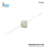 Aer Sampling product image PN-922 1/4 inch PTFE Nut viewed from left